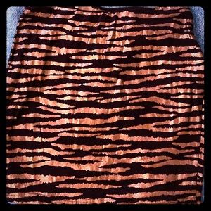 FOREVER 21 Tiger/Zebra Stripe Skirt - Size M.